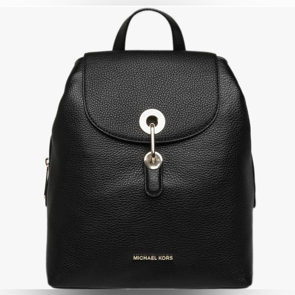 Michael Kors Raven Medium Pebbled Backpack
Black leather with silver hardware - Picture 2 of 13